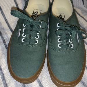 Vans Authentic Duck Green/Gum Skate Shoes M7 W8.5